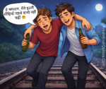 😂 नशे में लॉजिक भी पटरी से उतर गया! 🤯🍻