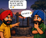😂 संता–बंता और कुएँ वाला काला हास्य!