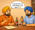 😂 बंता का देसी टेस्ट! 🍷😝 फोटो वाला पैमाना